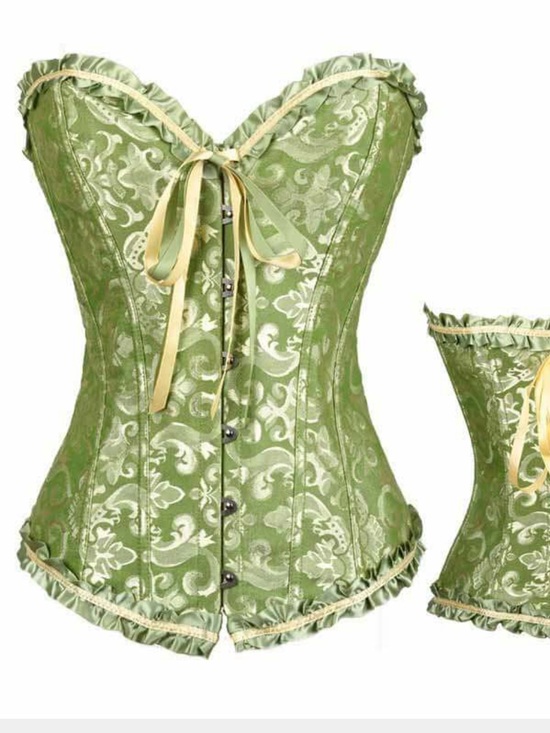 Other - Palace Style Lace Up Body Shaping defines waist green satin xl